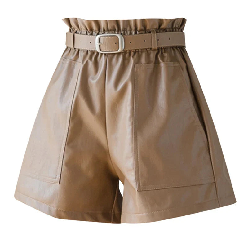Women's Leather Shorts