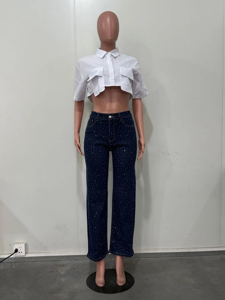 Women’s Rhinestone Denim Jeans