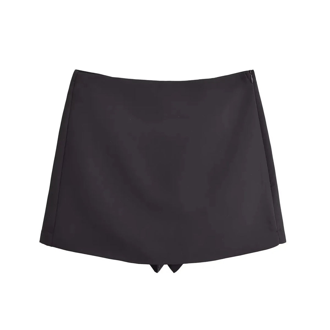 High Waist Spring Skort