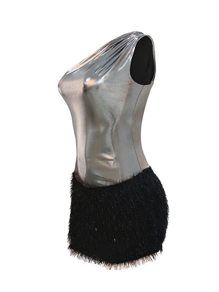 One Shoulder Mini Dress