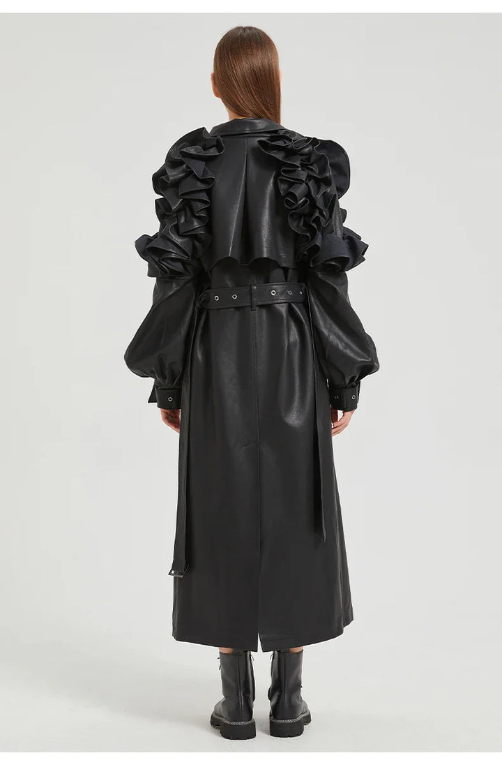 Antonio Long Ruffled Coat