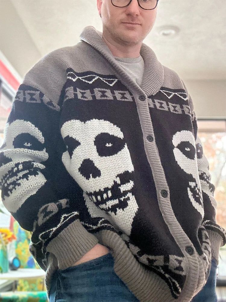 Portrait Print Sweater