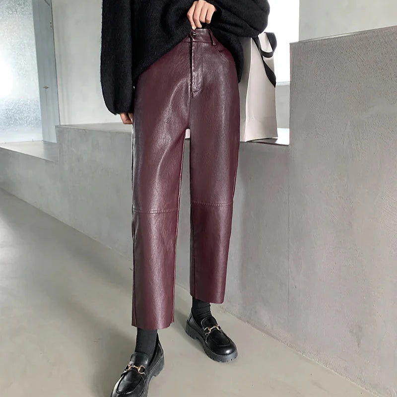 Elegant Leather Pants