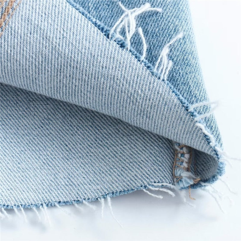 Strapless Denim Corset