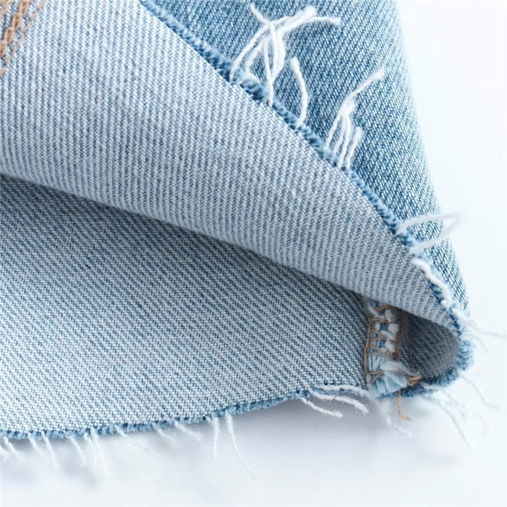 Strapless Denim Corset