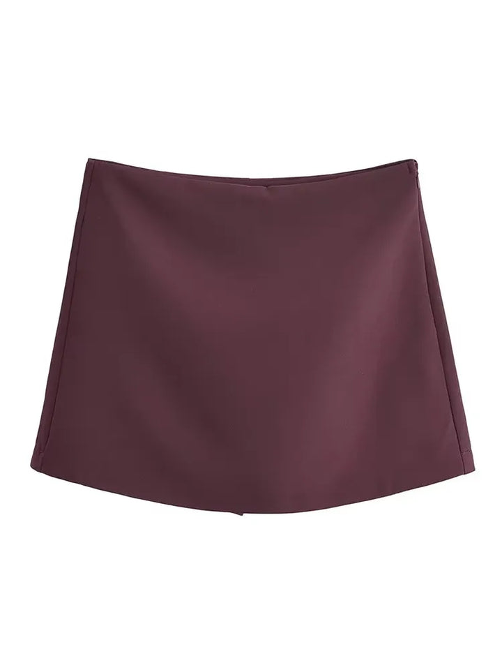 High Waist Spring Skort