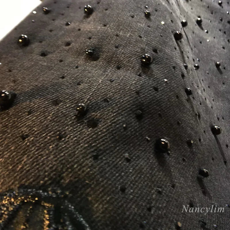 Women’s Lace Patchwork Denim Pants