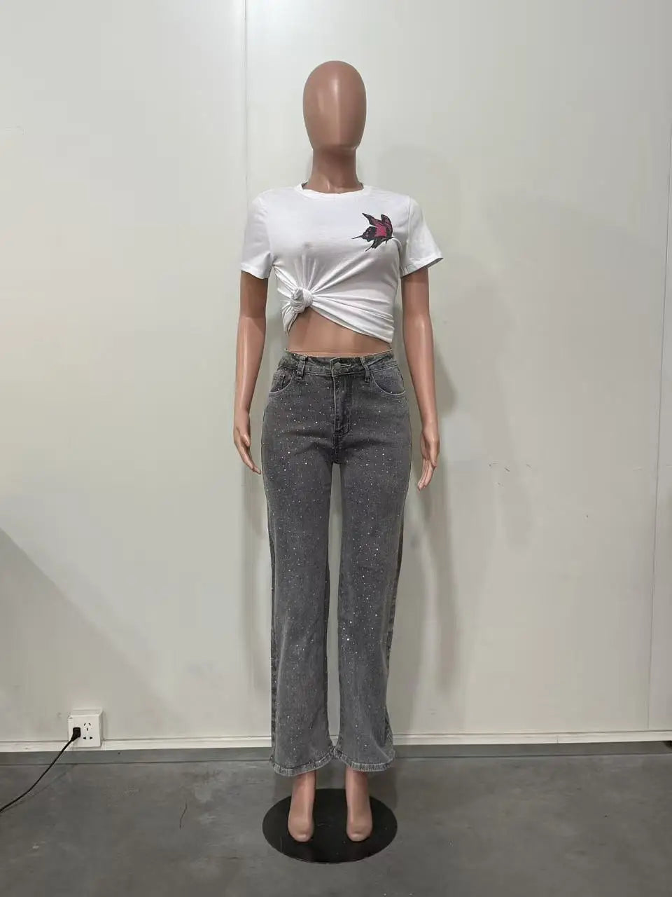 Women’s Rhinestone Denim Jeans