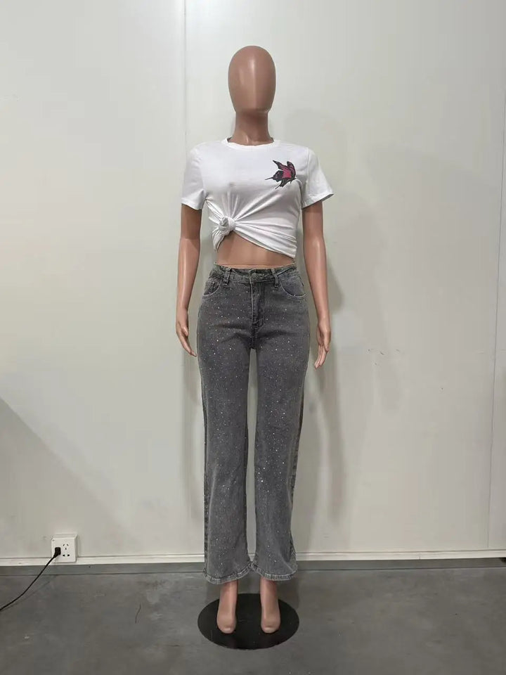 Women’s Rhinestone Denim Jeans