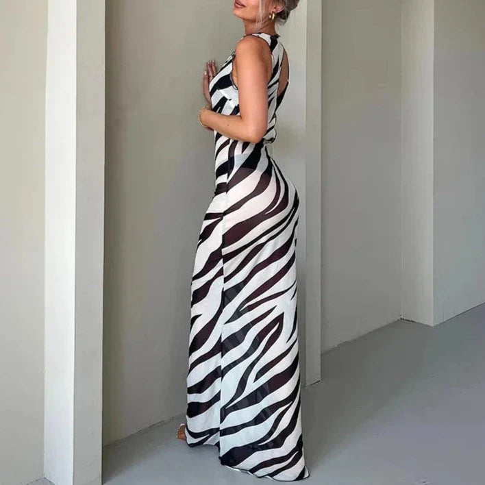 Zebra Print Bodycon Dress