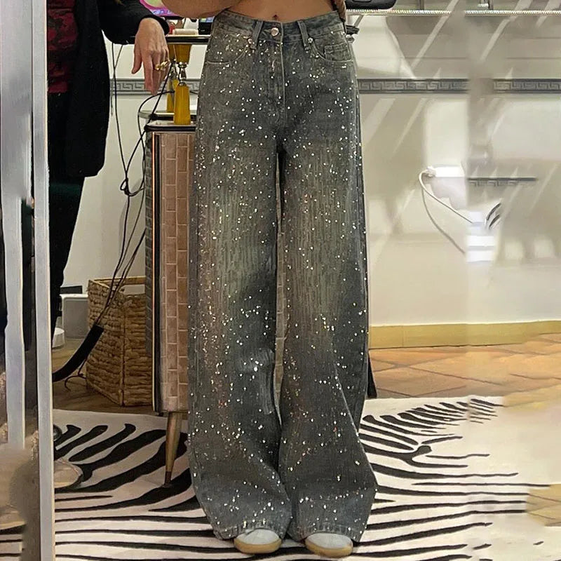 Women’s Star Patchwork Denim Pants