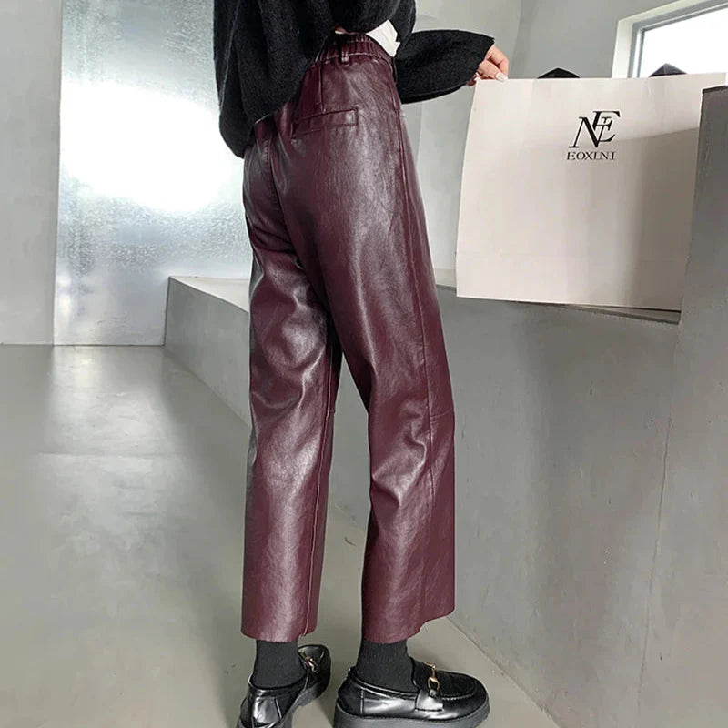 Elegant Leather Pants