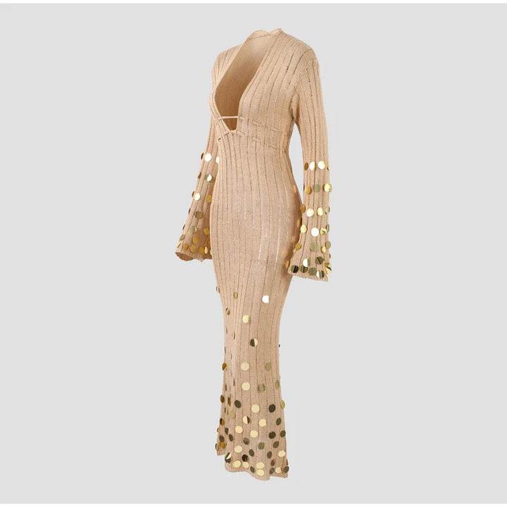 Soraya Shinny Sequin Maxi Dress