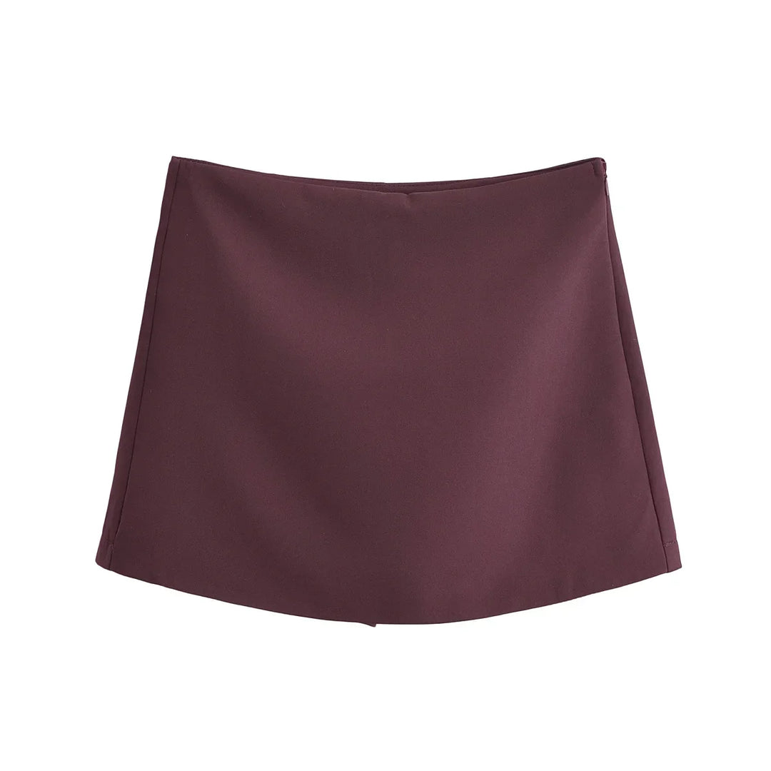 High Waist Spring Skort