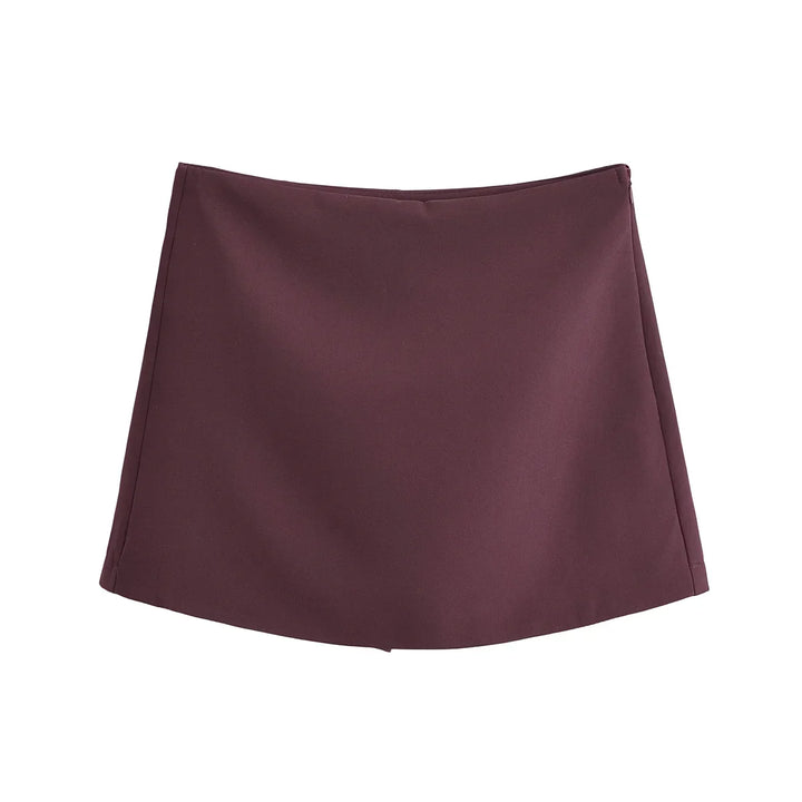 High Waist Spring Skort