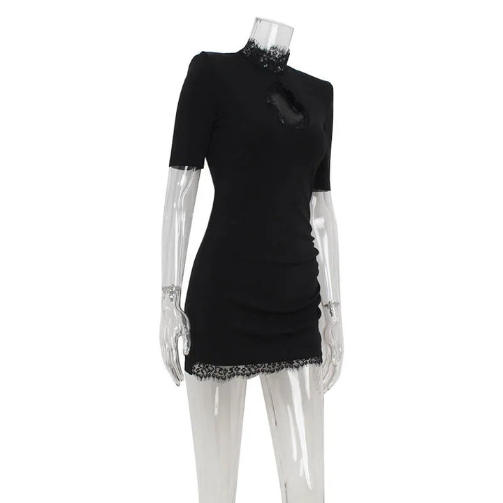 Women’s Lace Patchwork Bodycon Dress