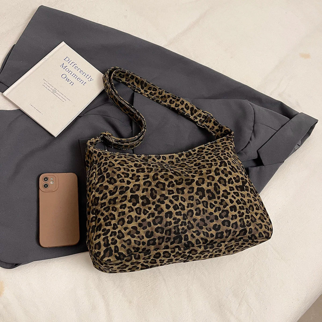 Leopard Print Shoulder Bag