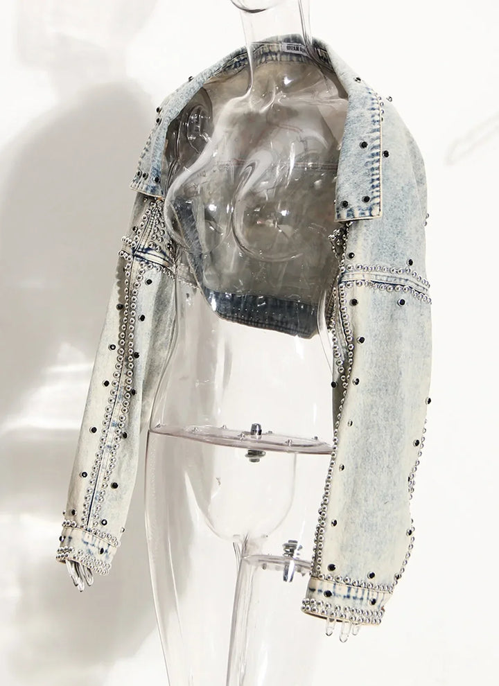 Korean Style Cropped Denim Jacket