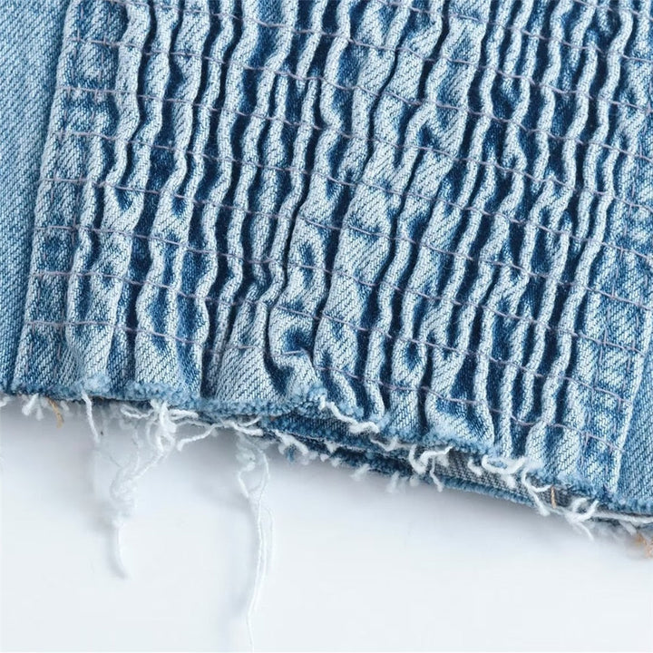 Strapless Denim Corset