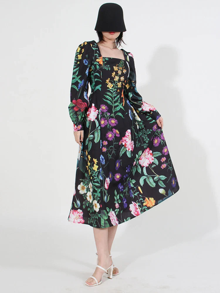 Esmeralda Print Dress