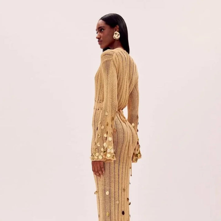 Soraya Shinny Sequin Maxi Dress