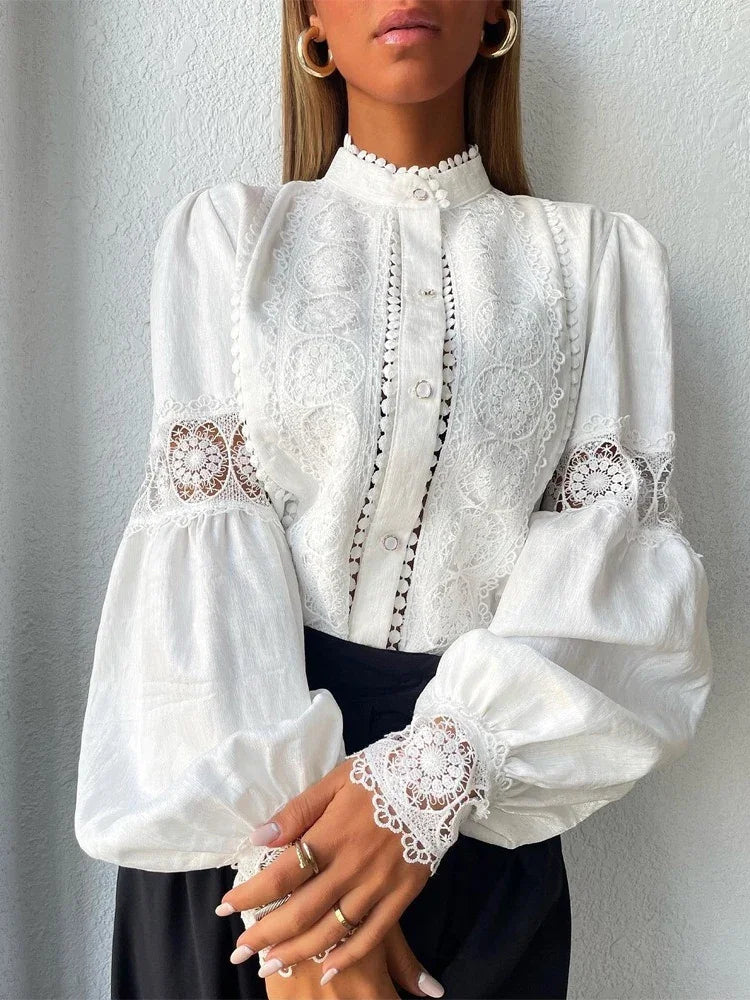 Women’s White Lace Blouse
