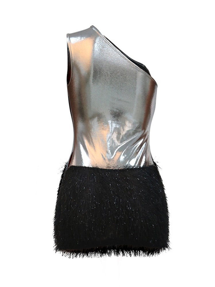 One Shoulder Mini Dress