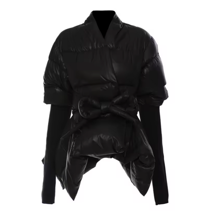 Lace Up Asymmetric Jacket