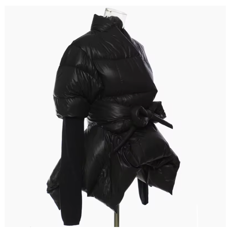 Lace Up Asymmetric Jacket