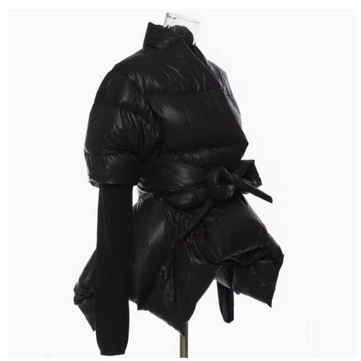 Lace Up Asymmetric Jacket