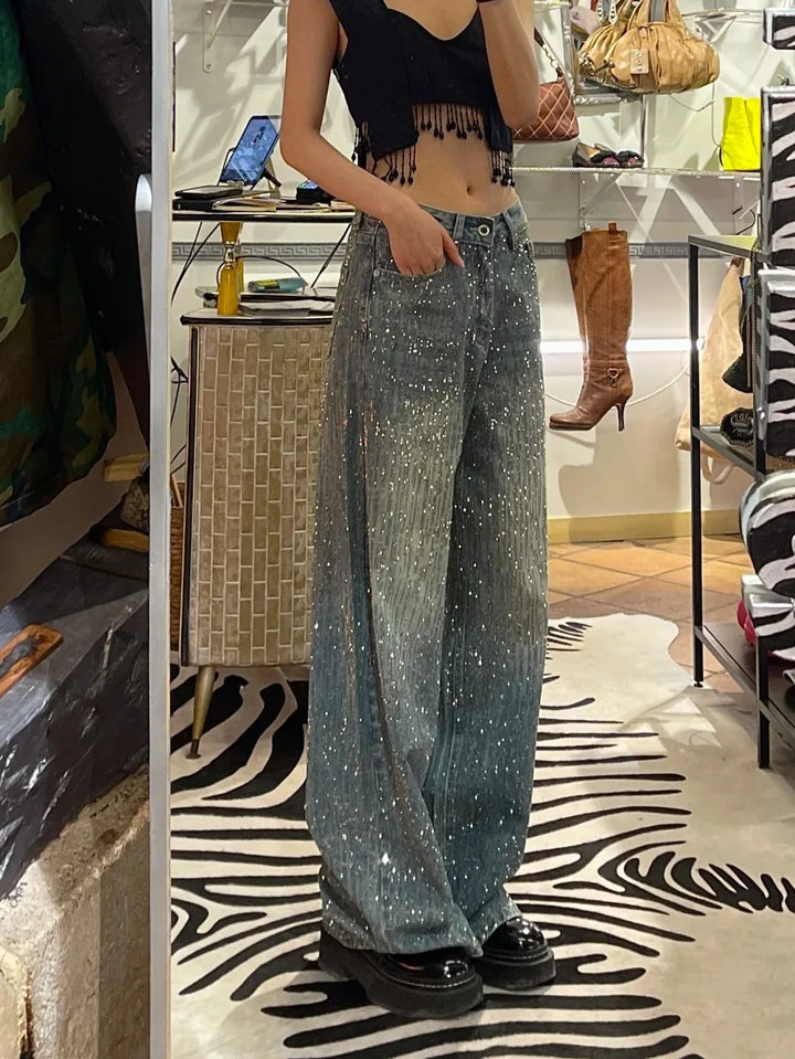 Women’s Star Patchwork Denim Pants