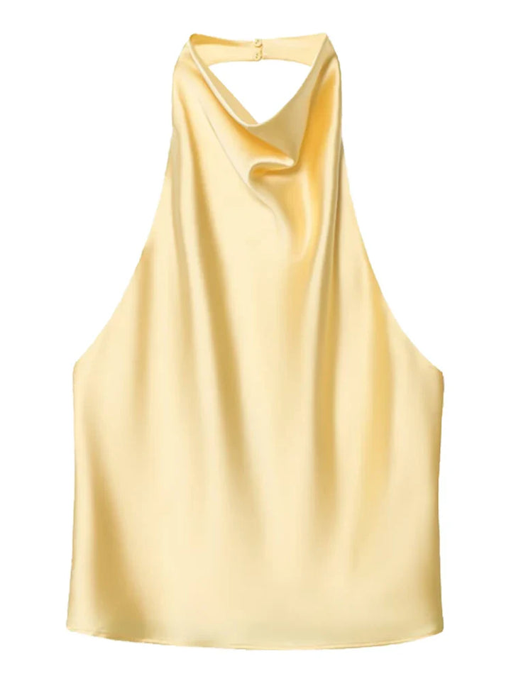 Women’s Satin Halter Corset Top