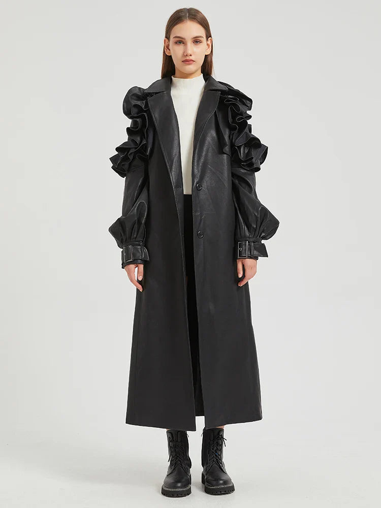 Antonio Long Ruffled Coat