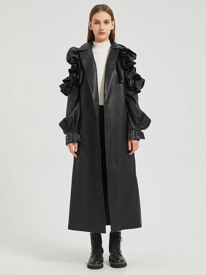 Antonio Long Ruffled Coat