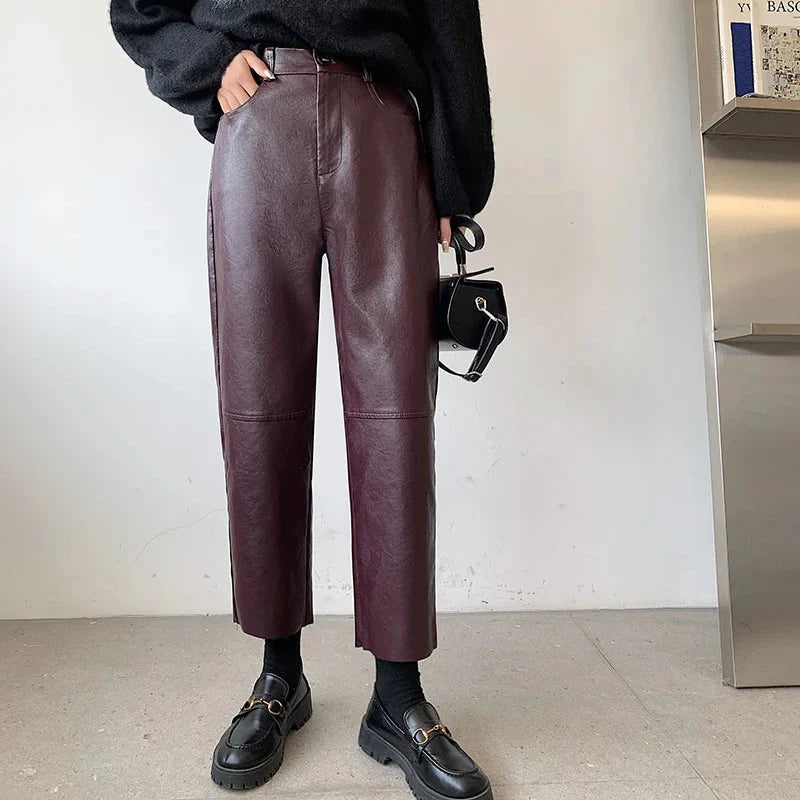 Elegant Leather Pants