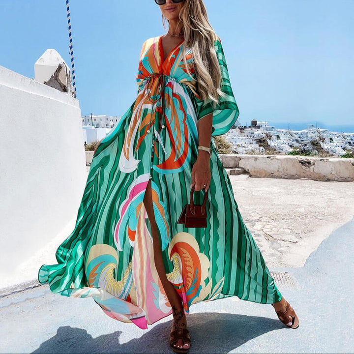 Abstract Maxi Dress