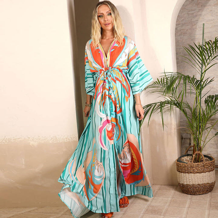Abstract Maxi Dress