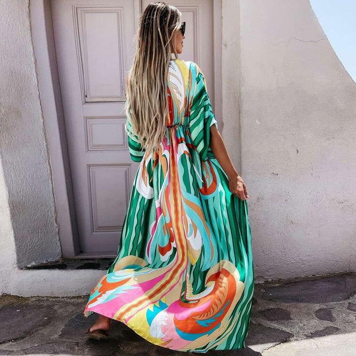 Abstract Maxi Dress