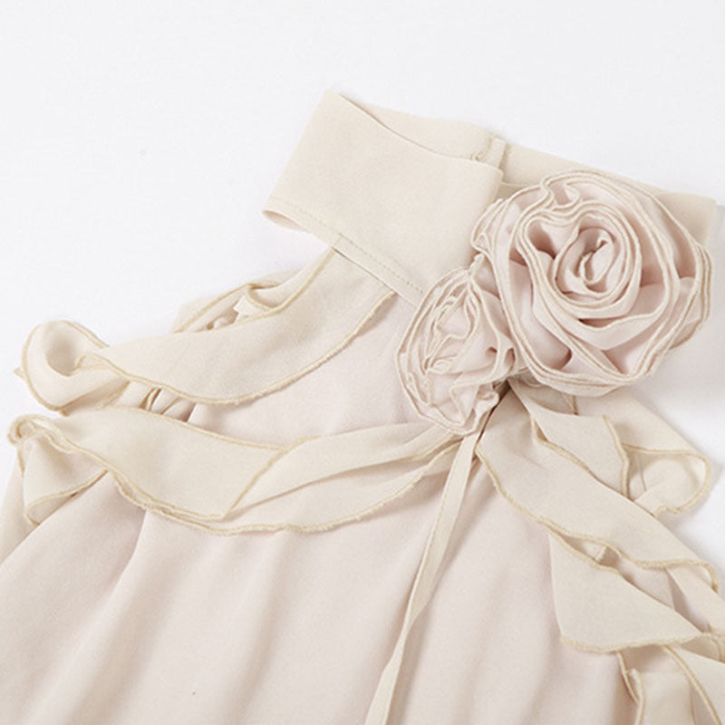 Asymmetric Mini Tiered Dress