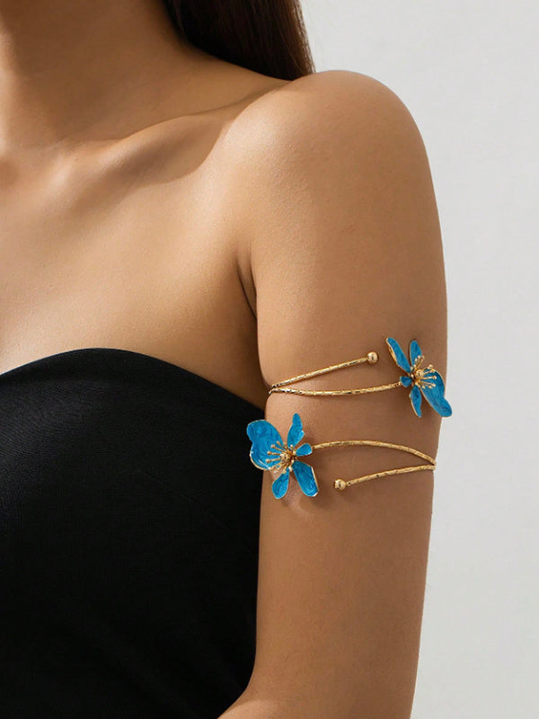 Adjustable Flower Shape Hollow Armlet Accessories