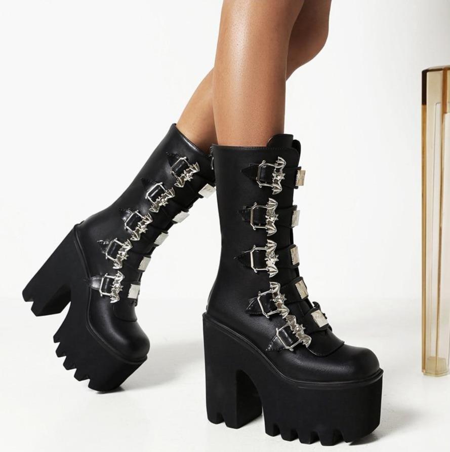 Bat Platform Boots