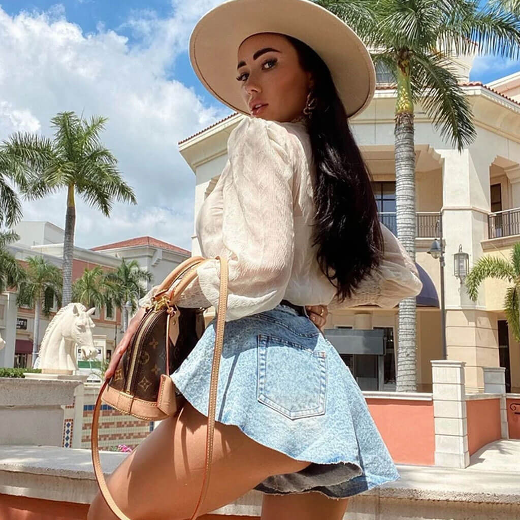 Unique High Waist Denim Shorts