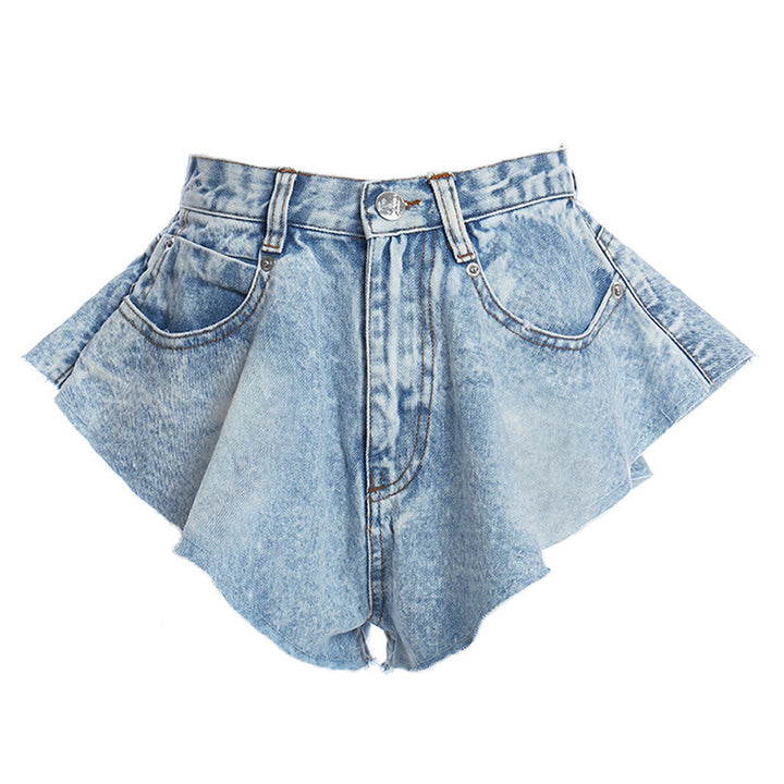 Unique High Waist Denim Shorts